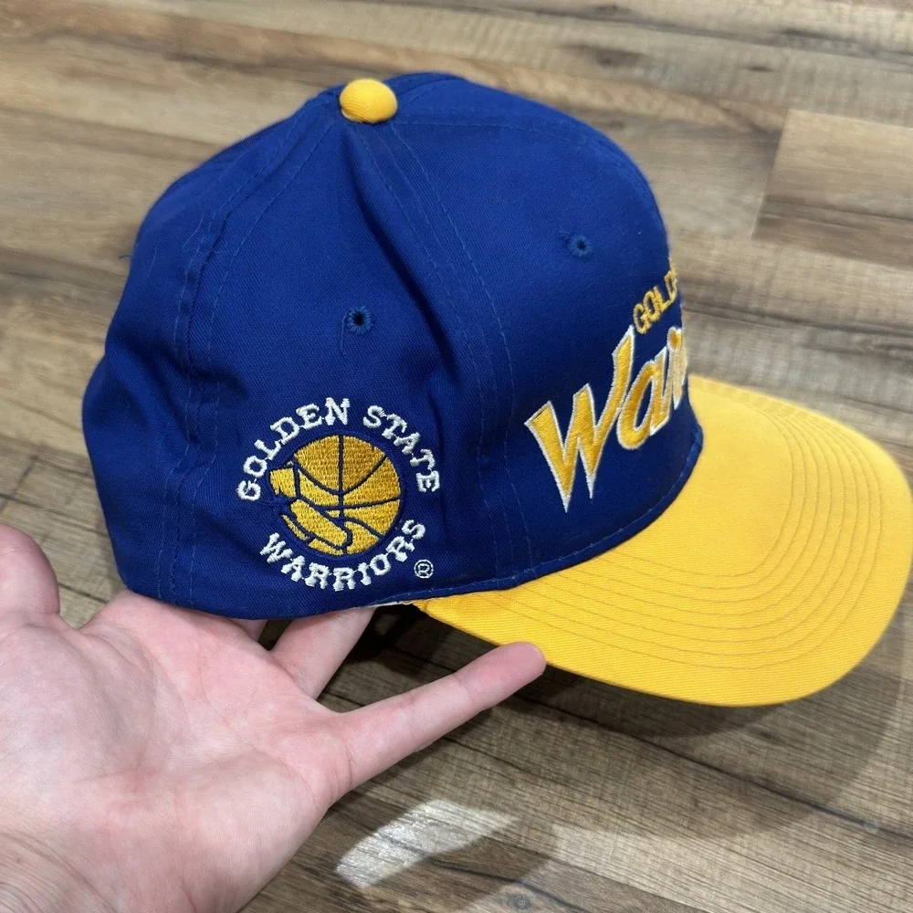 Vintage Golden State Warriors Sports Specialties Snapback Hat NBA The Twill Blue